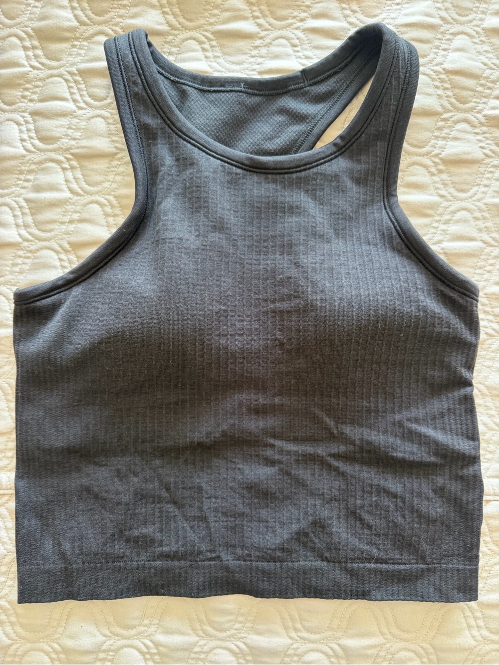 lululemon athletica Ribbed Racerback Crop Tank - Charcoal